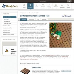 Interlocking Wood Tiles for Durable Outdoor Flooring