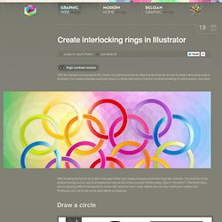Create interlocking rings in Illustrator
