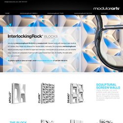InterlockingRock® BLOCKS for Screen Wall Partitions
