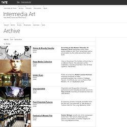 Intermedia Art Archive: Events by Date