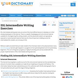 ESL Intermediate Writing Exercises