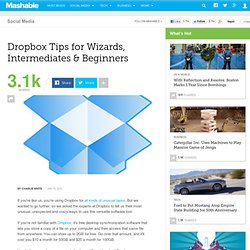 From Dropbox Gurus: Ideas for Beginners, Intermediates and Wizards