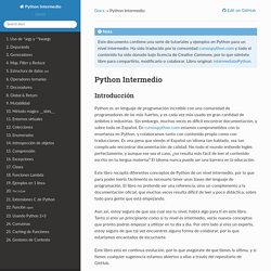 Python Intermedio — documentación de Python Intermedio - 0.1