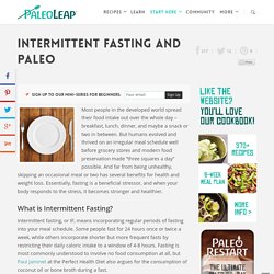 Intermittent Fasting And Paleo