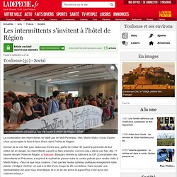 24/06 Les intermittents s'invitent à l'hôtel de Région