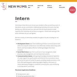 Intern - New Moms