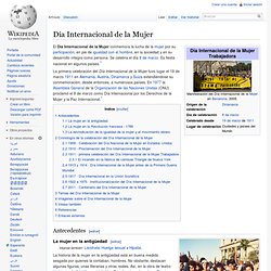 Día Internacional de la Mujer - Wikipedia
