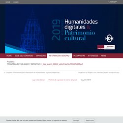 IV Congreso Internacional de la Asociación de Humanidades Digitales Hispánicas