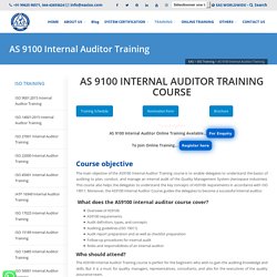 Online AS 9100 Internal Auditor Course