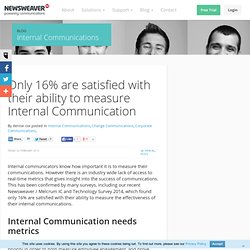 Internal Communication must have metrics