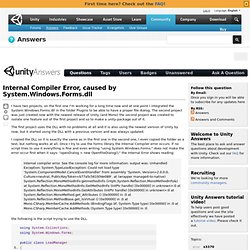 Internal Compiler Error, caused by System.Windows.Forms.dll