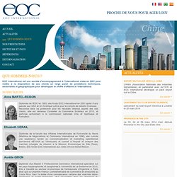 Presentation d’EOC International – Societe d’accompagnement a l’international – Export Bresil, Chine, Etats-Unis, Republique Tchèque