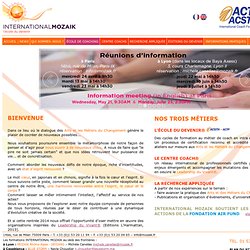 INTERNATIONAL MOZAIK : Ecole de coaching certifiée ICF - Ecole du leadership du vivant - Accompagnement des organisations (accueil)