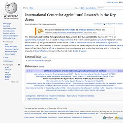 International Center for Agricultural Research in the Dry Areas