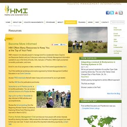 Agricutlural Education, Holistic Management, Sustainable Land Management
