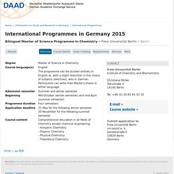 International Programmes