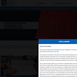 International Commercial Arbitration