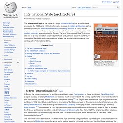 International style (architecture) - Wikipedia, the free encyclo
