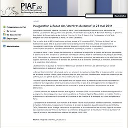 Portail International Archivistique Francophone