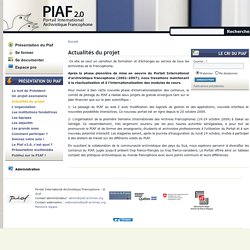 Portail International Archivistique Francophone