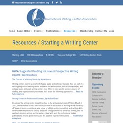 International Writing Centers Association