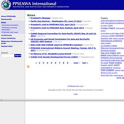PPSEAWA International - Pan-Pacific & South-East Asia Women's Association