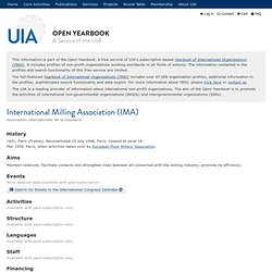 International Milling Association (IMA)