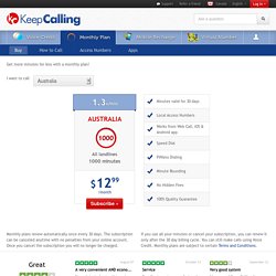 Lower rates for international calls with our new calling plans. Call cheaper today!