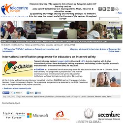 International certification programme for educators on internet safety