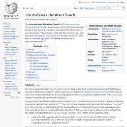 International Christian Church - Wikipedia