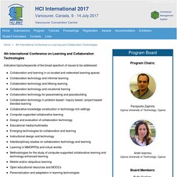 4th International Conference on Learning and Collaboration Technologies