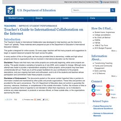Teacher's Guide to International Collaboration on the Internet