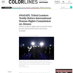#NoDAPL Tribal Leaders Testify Before International Human Rights Commission on Abuses