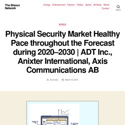 Physical Security Market Healthy Pace throughout the Forecast during 2020–2030