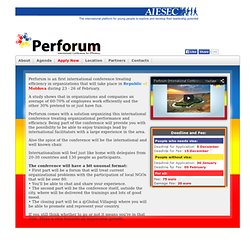 Perforum - International Conference for Efficiency