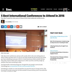 5 Best International Conferences to Attend in 2016