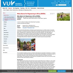Web alliance for Regreening in Africa - Burkina Faso - Centre for International Cooperation, VU University Amsterdam
