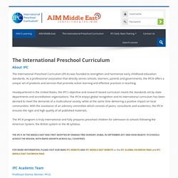 AIM E-Learning: The International Preschool Curriculum