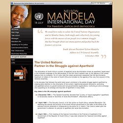 Nelson Mandela International Day, July 18, For Freedom, Justice and Democracy