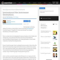 International Film Investment Destinations - Toronto Finance