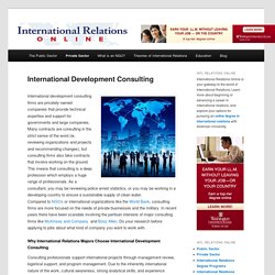 International Development Consulting