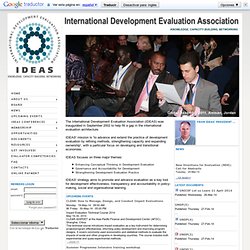 IDEAS - International Development Evaluation Association - Home
