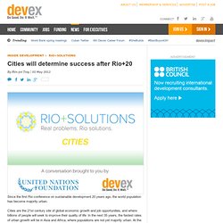 Cities will determine success after Rio+20