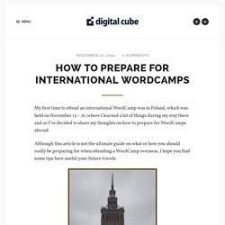 How to Prepare for International WordCamps