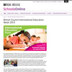 International Education Week (IEW) 2012