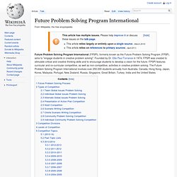 Future Problem Solving Program International