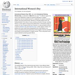 International Women's Day - Wikipedia