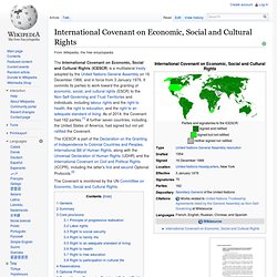 International Covenant on Economic, Social and Cultural Rights
