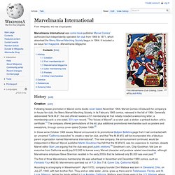 Marvelmania International