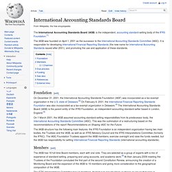 International Accounting Standards Board - Wikipedia, the free e